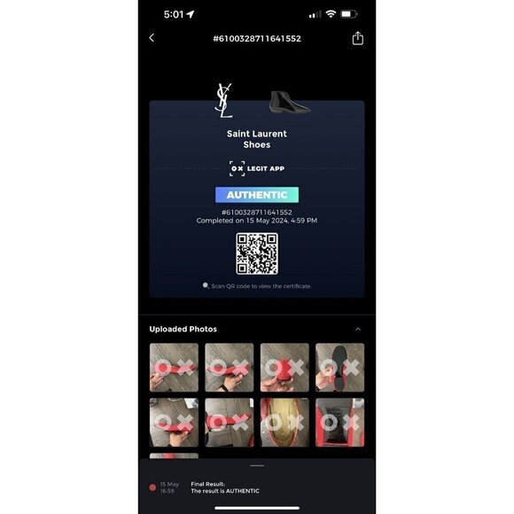 Yves Saint Laurent Women Size 7.5M Red Chilli Ballet Slip On Flat Shoes - Picture 2 of 16